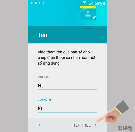 Nhập tên